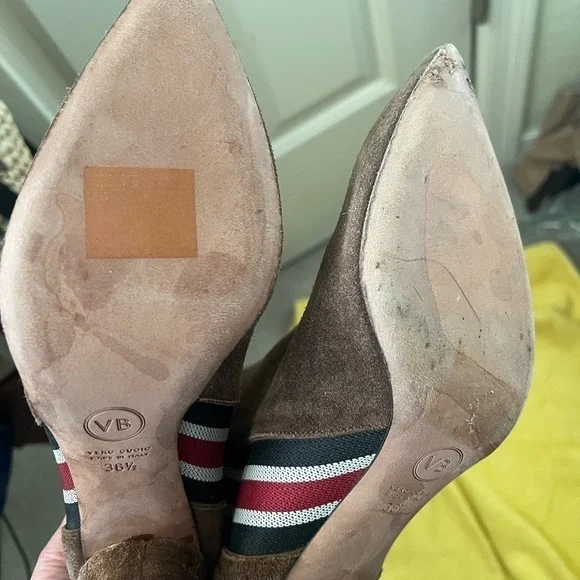 Veronica Beard | Flynne heeled stripe suede boots EU36.5 - Picture 6 of 6